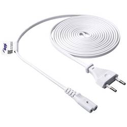 Akyga napájecí kabelový adaptér [1x Euro zástrčka - 1x IEC C7 zásuvka] 3.00 m bílá