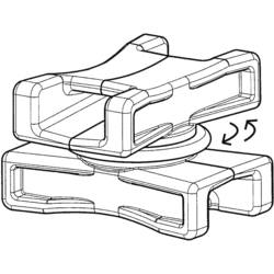 HellermannTyton DSWS5-HS-BK-L1 upevňovací prvek 151-06502 1 ks