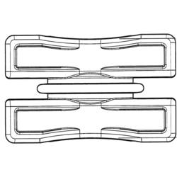 HellermannTyton DSWS5-HS-BK-L1 upevňovací prvek 151-06502 1 ks