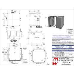 Hammond Electronics 1554 PC CL 1554WA2GYCL univerzální pouzdro polykarbonát šedá 1 ks