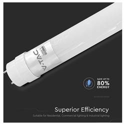 V-TAC LED trubice Energetická třída (EEK2021): F (A - G) T8 18 W (Ø x d) 28 mm x 1200 mm 1 ks