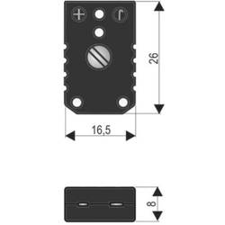 B + B Thermo-Technik 0220 0007 Miniaturní spojka typ J, černá černá Množství: 1 ks