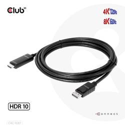 club3D DisplayPort / HDMI kabel Konektor DisplayPort, Zástrčka HDMI-A 3.00 m černá CAC-1087 Kabel DisplayPort