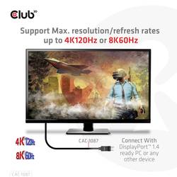 club3D DisplayPort / HDMI kabel Konektor DisplayPort, Zástrčka HDMI-A 3.00 m černá CAC-1087 Kabel DisplayPort