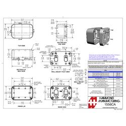Hammond Electronics 1556CAWH univerzální pouzdro 120 x 80 x 60 plast ABS zpomalující hoření bílá 1 ks