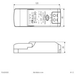 EVN PLK203525 LED driver konstantní proud 25 W 350 mA schválení nábytku 1 ks