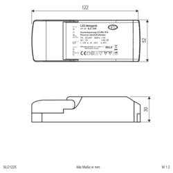 EVN SLD1225 napájecí zdroj pro LED konstantní napětí 12 V/DC stmívatelný 1 ks