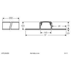 EVN APFL2AM200 EVN Lichttechnik Profile hliník (d x š) 2000 mm x 57.00 mm 1 ks