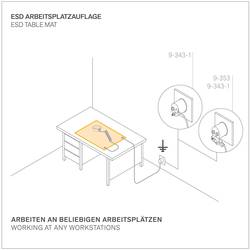 BERNSTEIN Tools for Electronics ESD podlahová rohož černá Antistatické