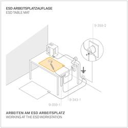BERNSTEIN Tools for Electronics ESD podlahová rohož černá Antistatické