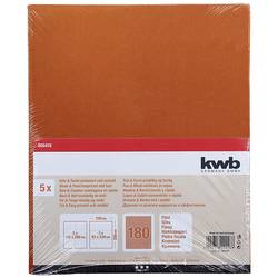 kwb 800418 brusný papír Zrnitost 180 (d x š) 280 mm x 230 mm 5 ks