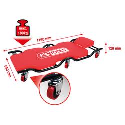 KS Tools 500.8003 servisní lehátko na kolečkách (d x š) 1160 mm x 540 mm