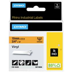 etikety DYMO IND RHINO S0718500 vinyl Barva pásky: oranžová Barva písma:černá 19 mm 5.5 m