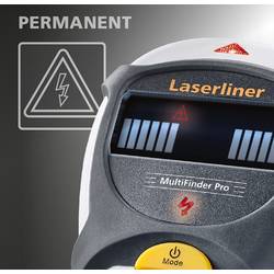 Laserliner detektor Ortungsgerät MultiFinder Pro Metall bis 10cm/and.Mat.4-5cm 080.966A Detekční hloubka (max.) 100 mm Druh materiálu dřeva, kabely vedoucí