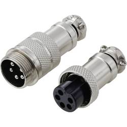 TRU COMPONENTS TC-13895608 kulatý konektor DIN, 1 sada