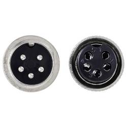 TRU COMPONENTS TC-13895608 kulatý konektor DIN, 1 sada