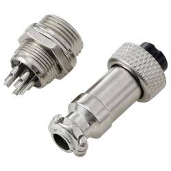 TRU COMPONENTS TC-13895588 kulatý konektor DIN, 1 sada