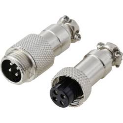 TRU COMPONENTS TC-13895564 kulatý konektor DIN, 1 sada