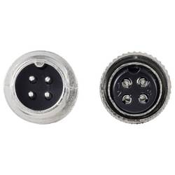 TRU COMPONENTS TC-13895564 kulatý konektor DIN, 1 sada
