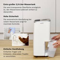 Bosch Home Comfort Dry 4000 odvlhčovač vzduchu, 7733703558, 75 m³, bílá