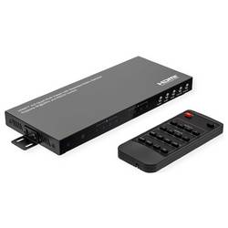 Value 4x2 porty HDMI quad rozbočovač režim více pohledů, s dálkovým ovládáním, funkce plynulého přepínání, kovový ukazatel