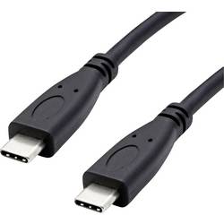 Roline green Kabel USB-C USB 3.2 Gen2 USB-C ® zástrčka, USB-C ® zástrčka 1 m černá krytí TPE 11.44.9057