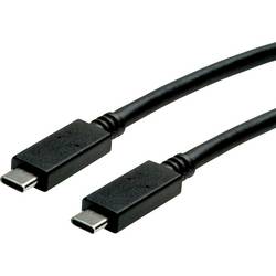 Roline green Kabel USB-C USB 3.2 Gen2 USB-C ® zástrčka, USB-C ® zástrčka 0.5 m černá bez halogenů 11.44.9056