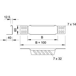 OBO Bettermann 7109105 zakončení (š x v) 100 mm x 60 mm 1 ks kov