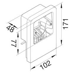 SL200559119016 držák přístroje Sonstige Installationstechnik bílá 1 ks