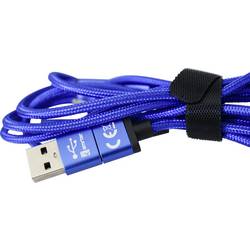 Smrter Nabíjecí kabel USB USB 2.0 USB-A zástrčka, USB-C ® zástrčka, Apple Lightning konektor 1.20 m modrá SMRTER_TRIO_L_NB