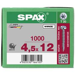 SPAX 0201010450125 R 88093 Ruko m.Spitze/T-STAR šroub do dřeva 4.5 mm 12 mm T-STAR plus ocel WIROX 1000 ks