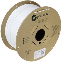 Polymaker PB01052 PB01052 vlákno pro 3D tiskárny PETG plast Žáruvzdorné, Vysoká pevnost v tahu 1.75 mm 3000 g bílá PolyLite™ 1 ks