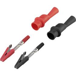 VOLTCRAFT MSK-104 krokosvorka, zástrčka 6 mm, CAT III 1000 V, CAT IV 600 V, černá, červená