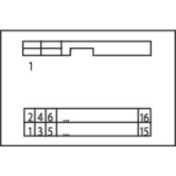 WAGO 289-613 Převodník pro konektor plochého kabelu 0.08 - 2.5 mm² počet pólů: 16 Množství: 1 ks