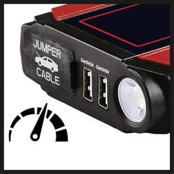 Einhell systém pro rychlé startování auta CE-JS 18 1091531 Pomocný startovací proud (12 V)=300 A 2x USB konektor, indikátor stavu nabití