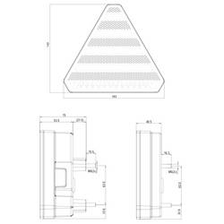 WAS zadní světla přívěsu multibodové blinkr, brzdové světlo, zadní světla, zadní mlhovky, reflektor vlevo 12 V/DC, 24 V/DC