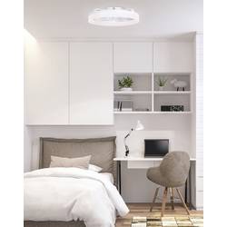 Westinghouse stropní ventilátor 20 W (Ø x v) 500 mm x 165 mm bílá s časovačem, s dálkovým ovládáním, s osvětlením, vyměnitelné lopatky, s volitelným ambientním