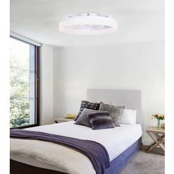 Westinghouse stropní ventilátor 20 W (Ø x v) 500 mm x 165 mm bílá s časovačem, s dálkovým ovládáním, s osvětlením, vyměnitelné lopatky, s volitelným ambientním
