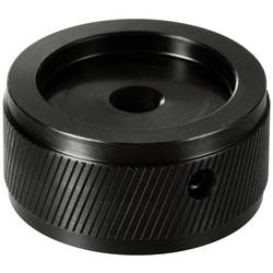 TRU COMPONENTS TC-11654300 otočný knoflík s označením černá (Ø x v) 34 mm x 17 mm hliník 1 ks