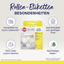 Avery-Zweckform etikety v roli kompatibilní náhradní DYMO 11352, S0722520 54 x 25 mm papír bílá 500 ks trvalé Adresní nálepky AS0722520