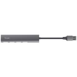 Trust 24947 USB Hub 1 + 4 porty USB-A USB 3.2 Gen1 5 GBit/s tmavě šedá Halyx-4-port
