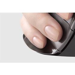 Evoluent D Small laserová ergonomická myš, přenos USB, černá/stříbrná