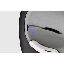 Evoluent D Small laserová ergonomická myš, přenos USB, černá/stříbrná