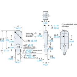 Panasonic indukční senzor přiblížení 12 x 7,1 mm PNP GX-F12B-P