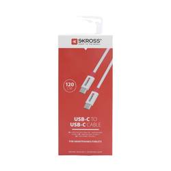 Skross USB kabel USB 2.0 USB-C ® zástrčka, USB-C ® zástrčka 1.20 m bílá kulatý SKCA0008C-C120CN