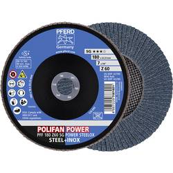 PFERD TOOLS 67686185 Z Sg Power Steelox vějířovitý brusný kotouč Průměr 180 mm Ø otvoru 22.23 mm Zrnitost 60 10 ks
