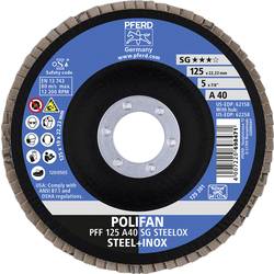 PFERD TOOLS 67604125 A Sg Steelox vějířovitý brusný kotouč Průměr 125 mm Ø otvoru 22.23 mm Zrnitost 40 10 ks