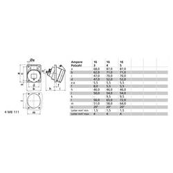Bals Elektrotechnik 12741 12741 CEE zásuvka, 16.0 A, 5pólová, 400 V, 1 ks