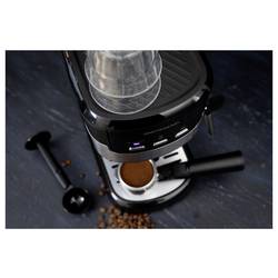 Gastronoma 18110002 Kávovar černá připraví šálků najednou=2 s tryskou pro napěnění mléka, s tlakovým mechanizmem
