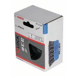 Bosch Accessories Hrncový kartáč X-LOCK Heavy for Metal, 75 mm, 0,5 mm, ocelový drát s opanovým drátem Bosch Power Tools 2608620727 1 ks